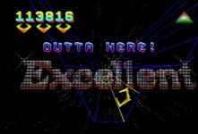 une photo d'Ã©cran de Tempest 2000 sur Atari Jaguar